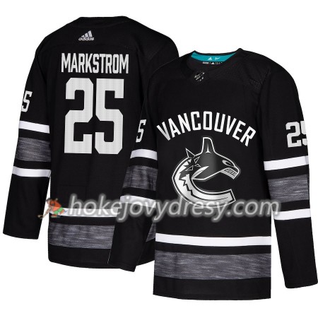 Pánské Hokejový Dres Vancouver Canucks Jacob Markstrom 25 Černá 2019 NHL All-Star Adidas Authentic